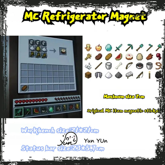 Minecraft Magnetic Fridge Magnet