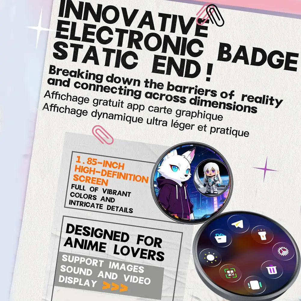 For E-Badge Display Pin Electronic 