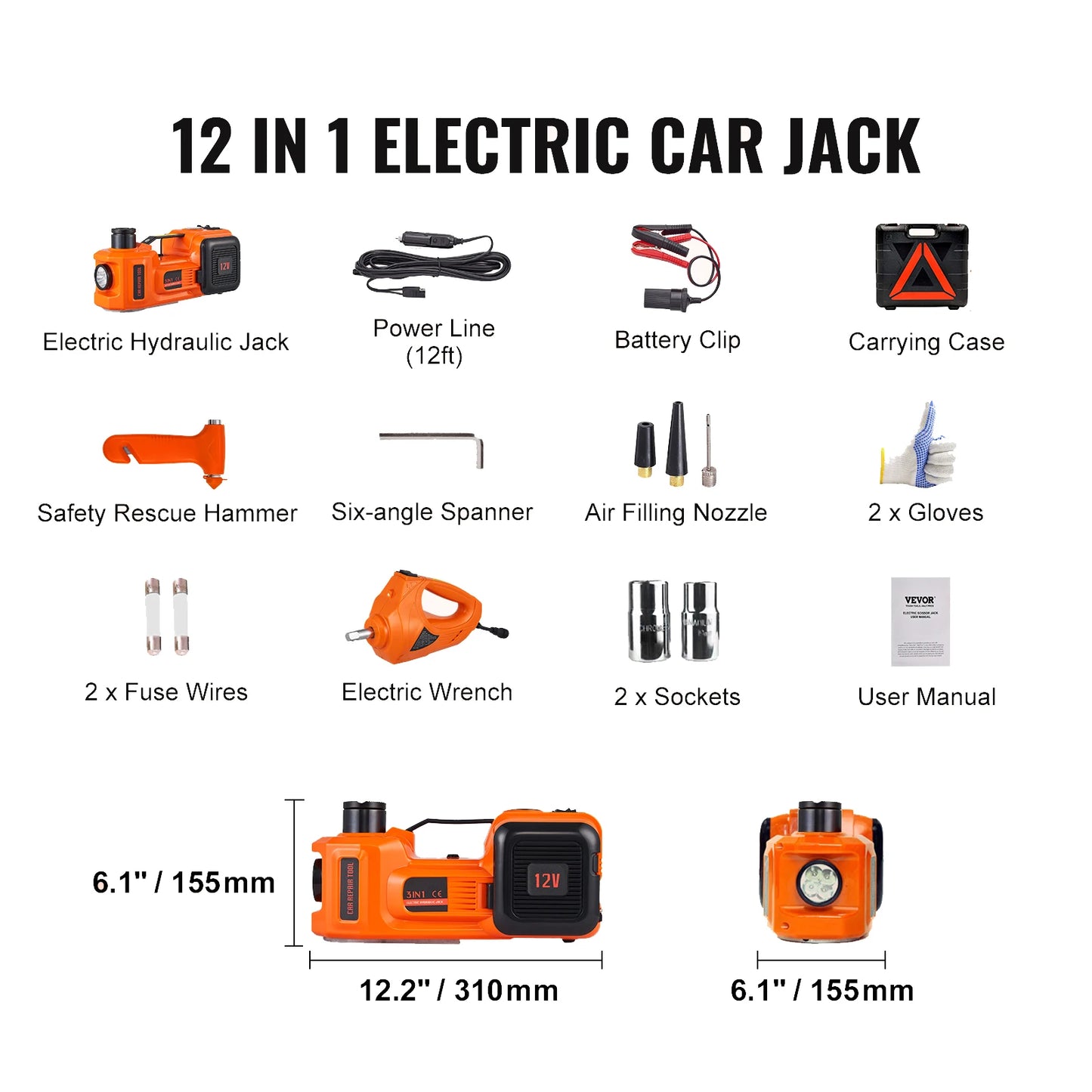 Electric Car Jack portable 
