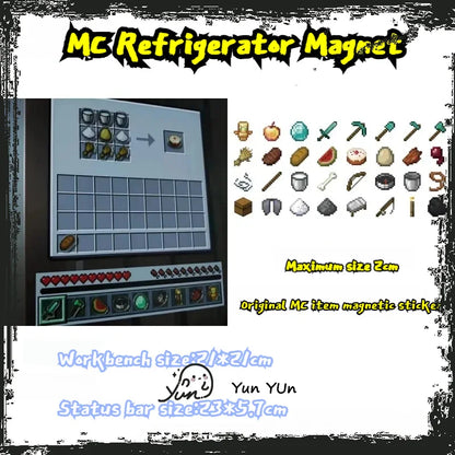 Minecraft Magnetic Fridge Magnet 