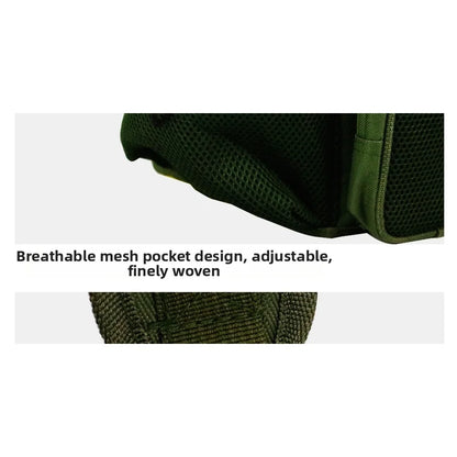 Waterproof Nylon Fishing Backpack with 36L Tackle Box and Mesh Seat Cushion Green Multifunctional 40Cm 20Cm 38Cm