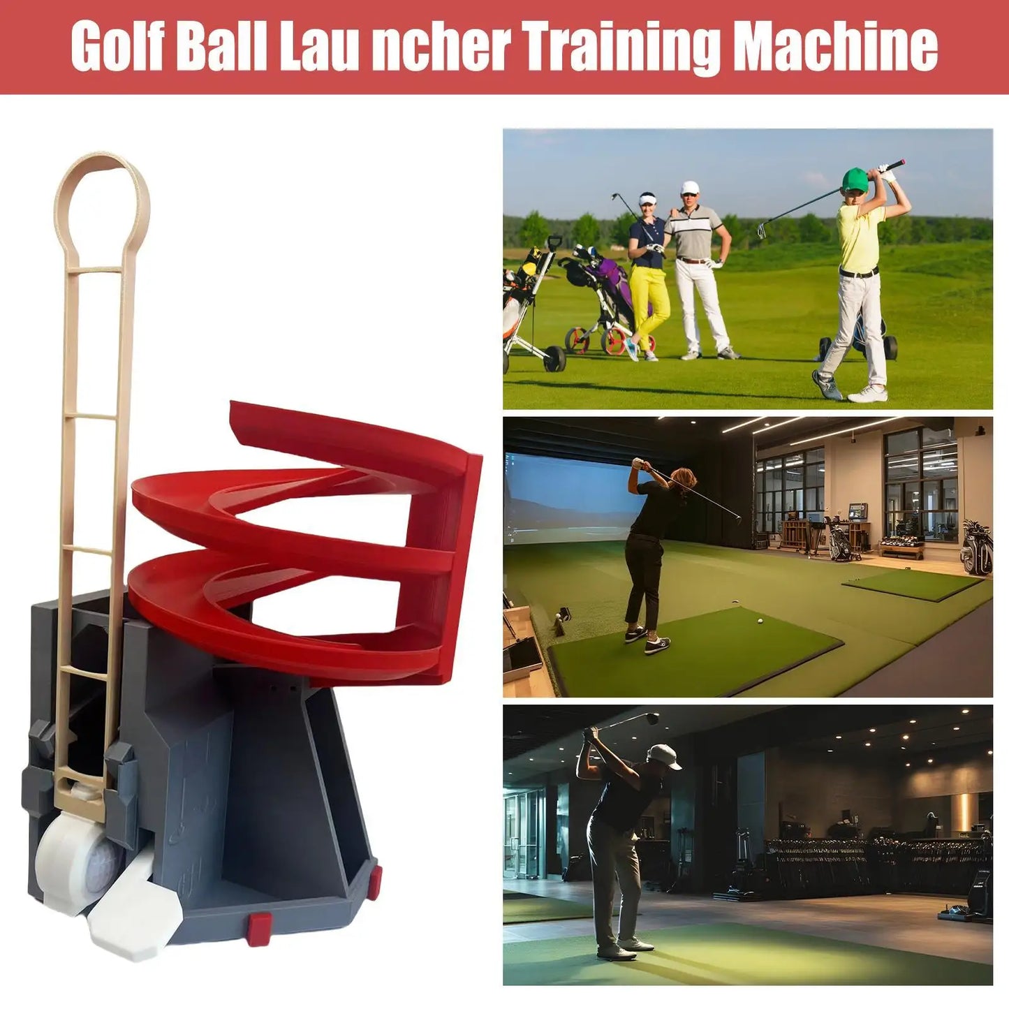 Golf Swing Training Launcher Dispenser 