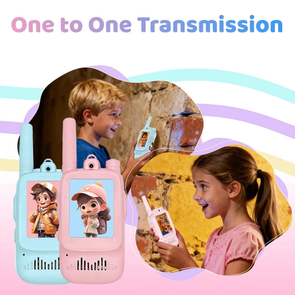 2Pcs Kids Video Walkie Talkie