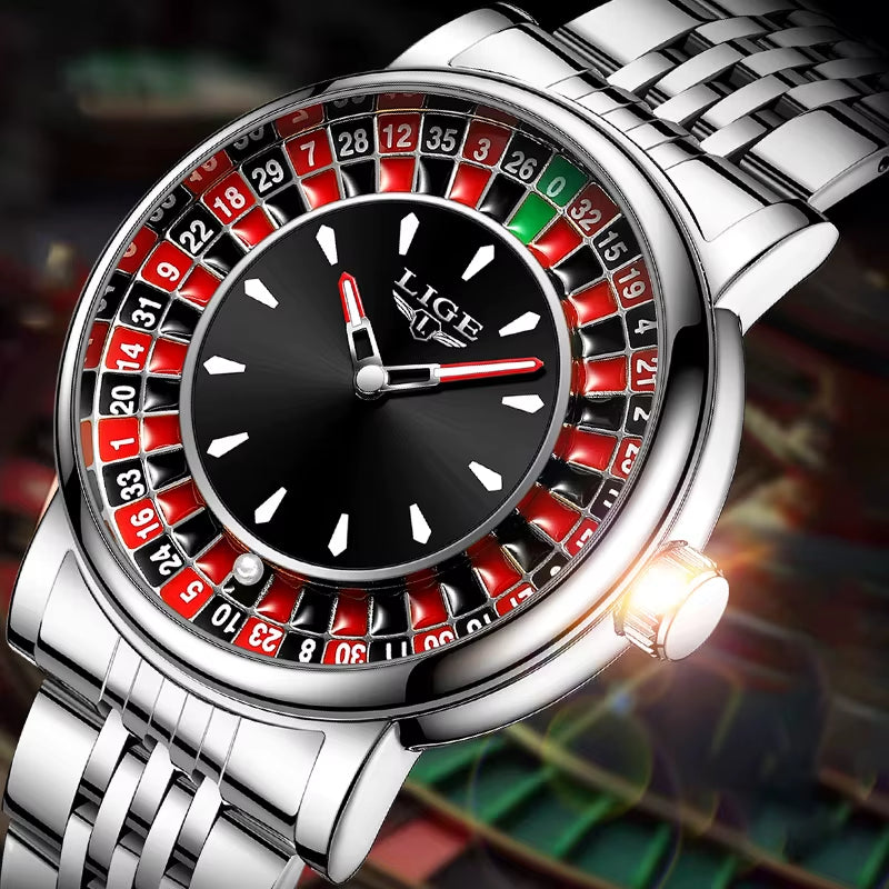 Fashion Men Watch Rotating Roulette