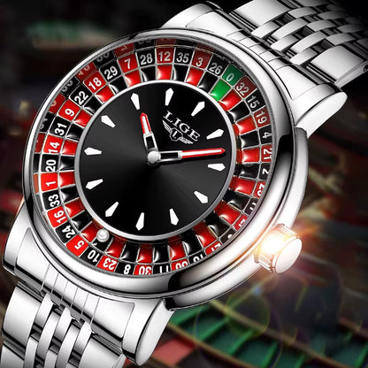 Fashion Men Watch Rotating Roulette