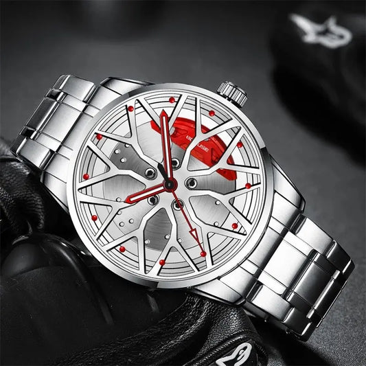 Fashion Mens Car Wheel Watches 