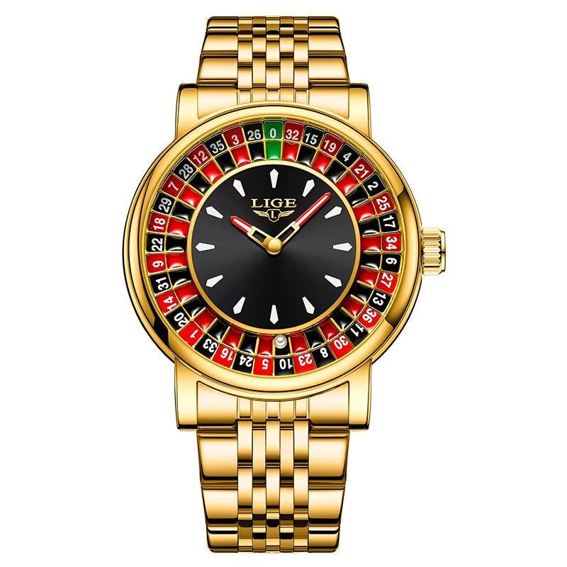 Fashion Men Watch Rotating Roulette