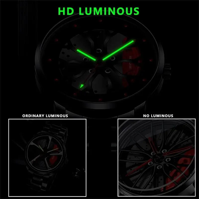 Fashion Mens Car Wheel Watches 