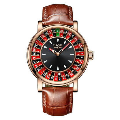 Fashion Men Watch Rotating Roulette
