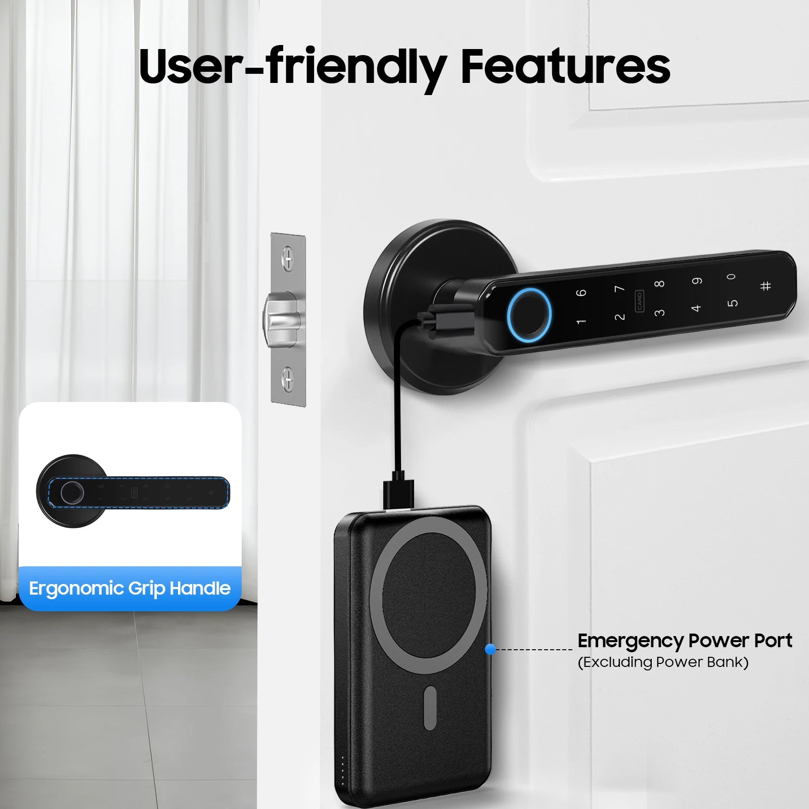 Smart Door Handle Lock 