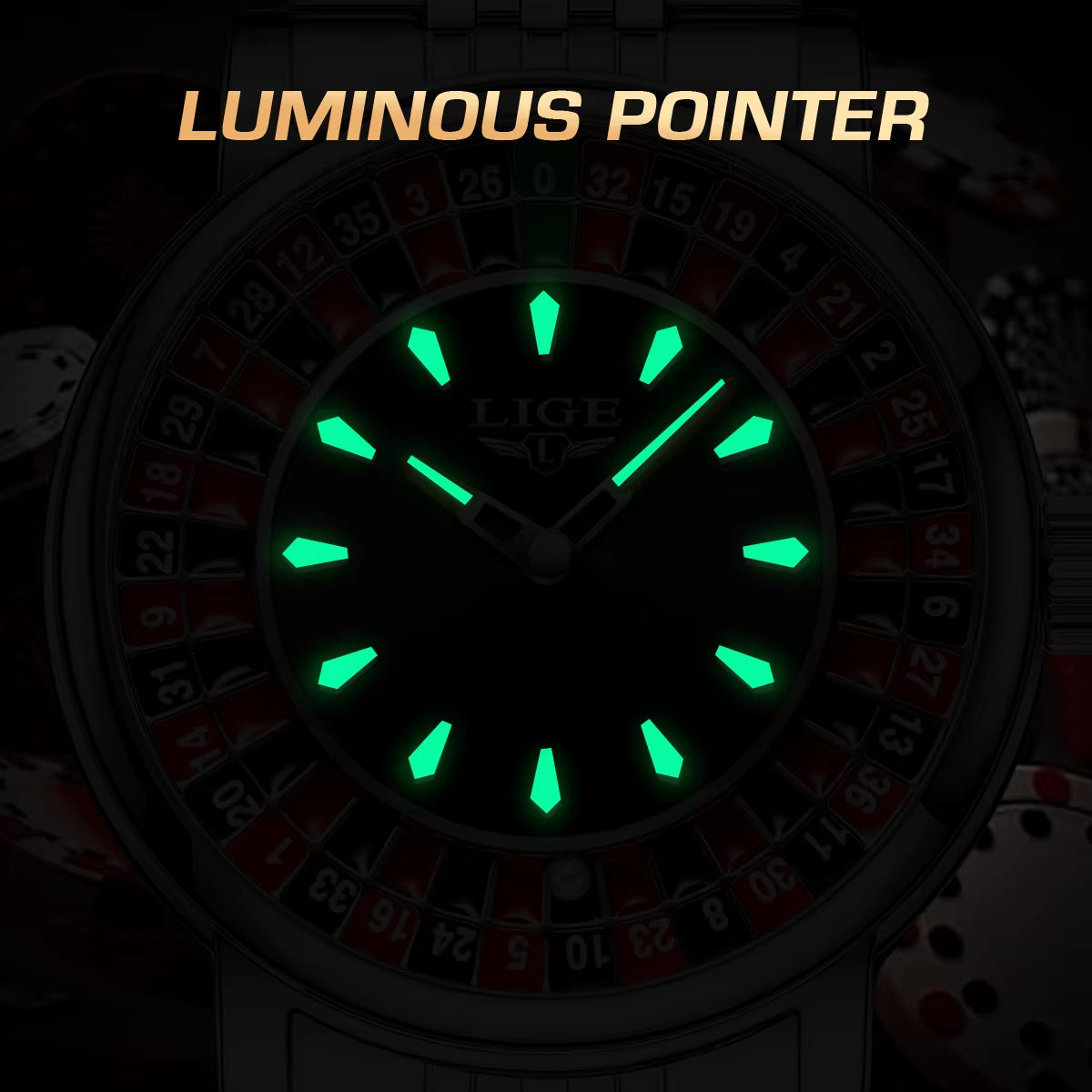 Fashion Men Watch Rotating Roulette