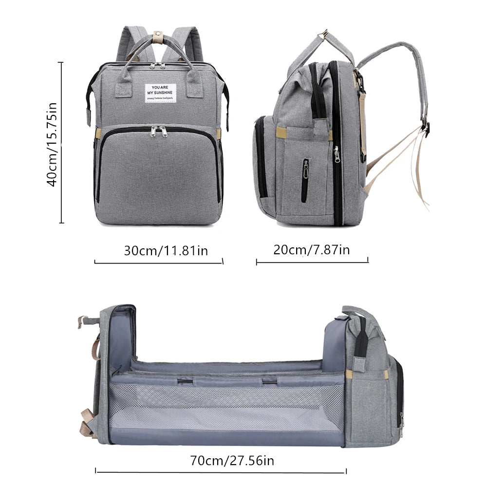 Foldable Bed Diaper Bag 