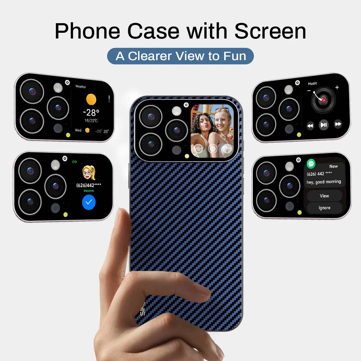  Smart Phone Smart Case for Iphone16 15 14 13Pro