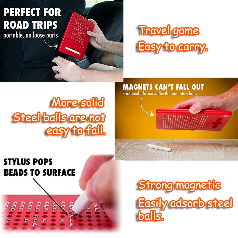 Kids Magnetic Steel Ball Drawing Board 