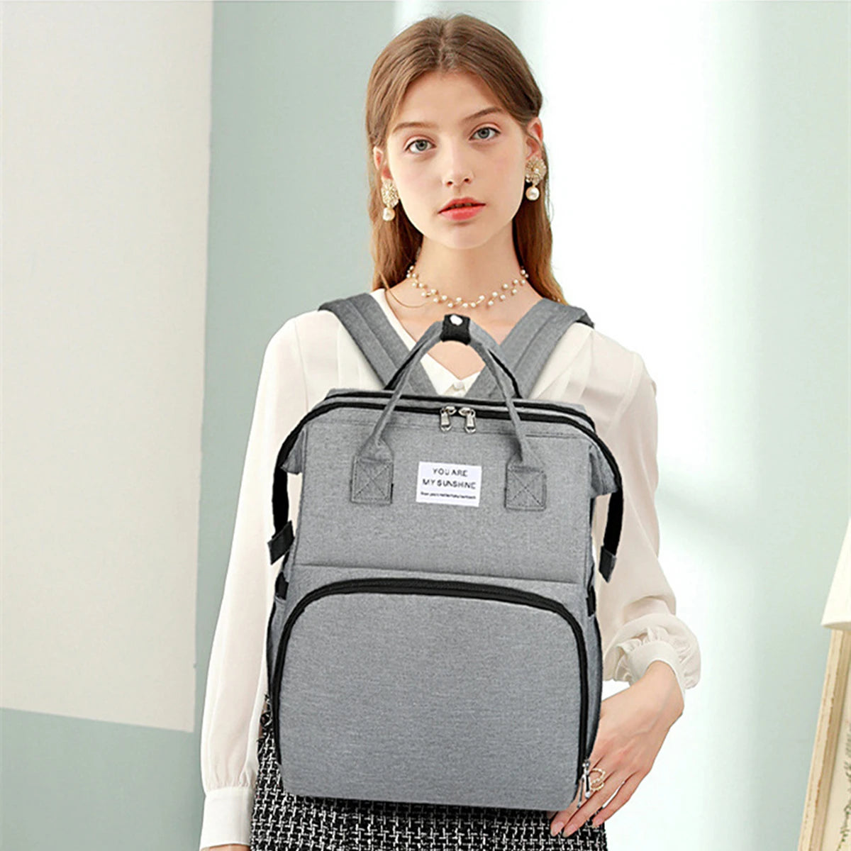 Foldable Bed Diaper Bag 