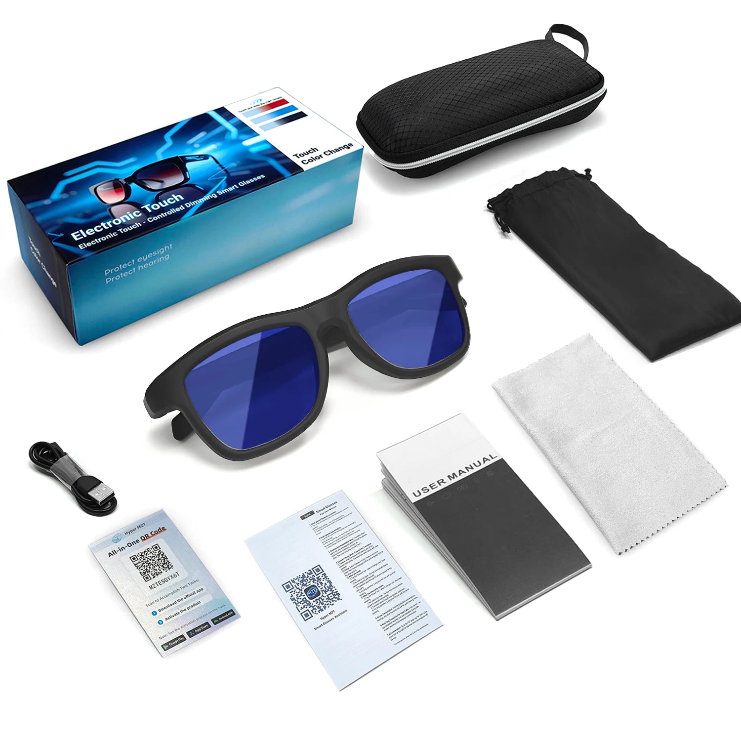 Touch Control Color Changing Sunglasses