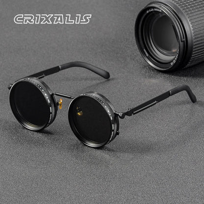 Polarized round Sunglasses Adjustable