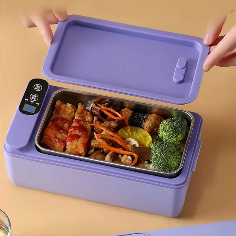 Multifunctional Stainless Steel Electric Lunch Box Travel Household Mini Electric Heating Lunch Box Self-Heating Lunch Box