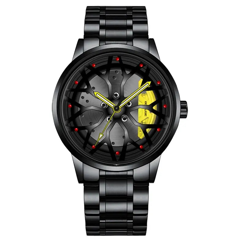 Fashion Mens Car Wheel Watches 