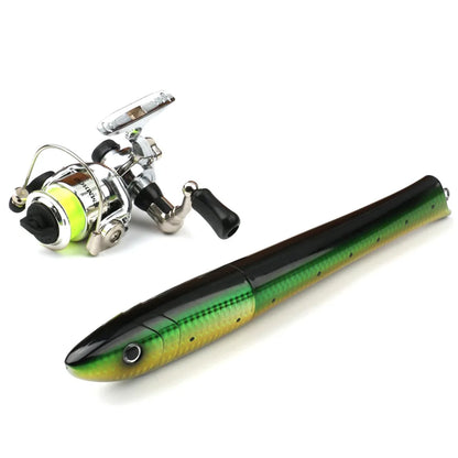 Portable Fish Shaped Fishing Rod 
