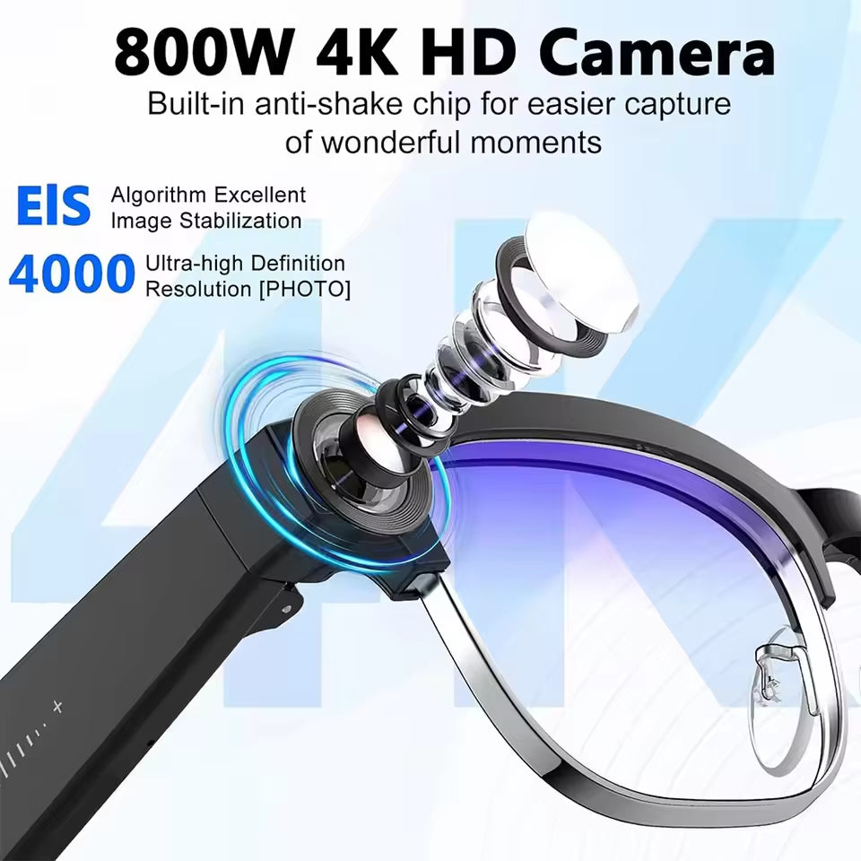  Camera Smart Glasses Video 