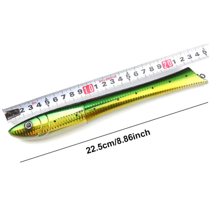 Portable Fish Shaped Fishing Rod 