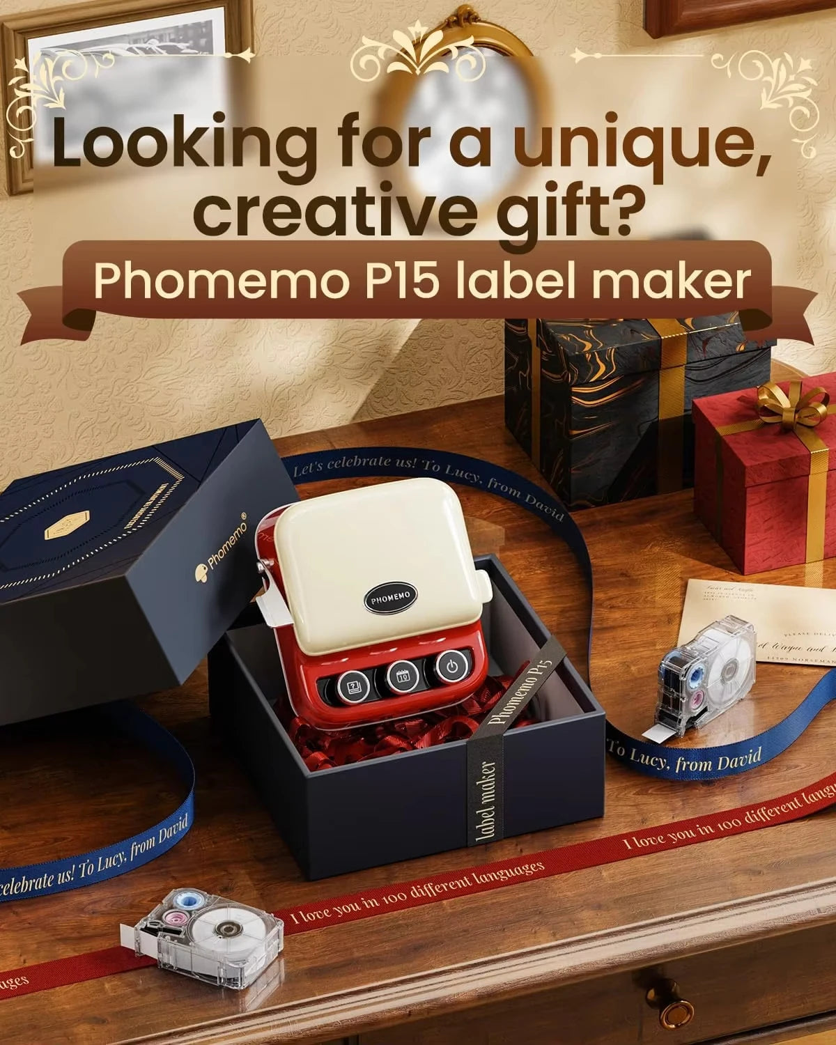 Phomemo P15 Label Printer Gift Label 